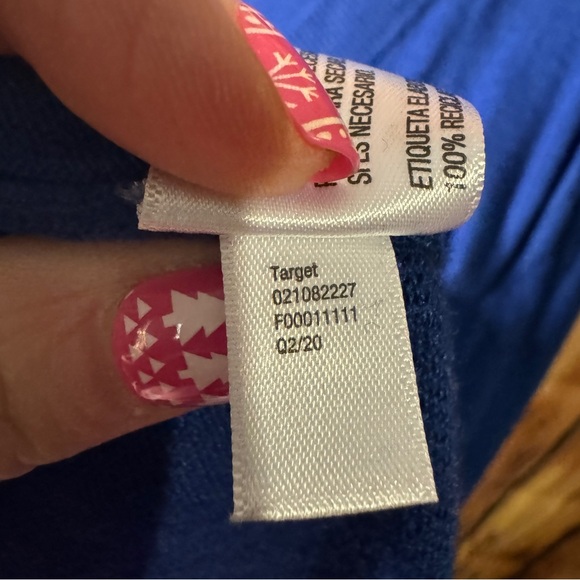 Ava & Viv - V Neck Long Sleeve Knit Sweater - Royal Blue - 2x - Picture 10 of 15